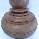 Vintage turned solid wood lamp base