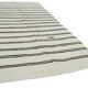 Handmade Oriental Vintage 1980s 208 cm x 412 cm White Hemp Kilim Carpet
