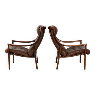 Pair of Danish armchairs by JM Birking