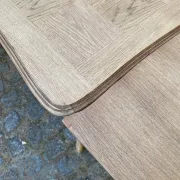 Table à manger Louis XV décapée en chêne massif 1970 215cm
