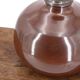 Burgundy brown ceramic lamp Sncf Marchandises