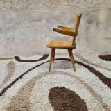 Brutalist wooden chair 1960