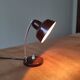 Vintage desk lamp from the 60s/70s – chocolate brown – flexible chrome neck