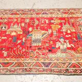 Hamadan vintage Oriental carpet 198 x 130 cm