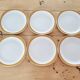 Set of 6 porcelain plates Sarreguemines