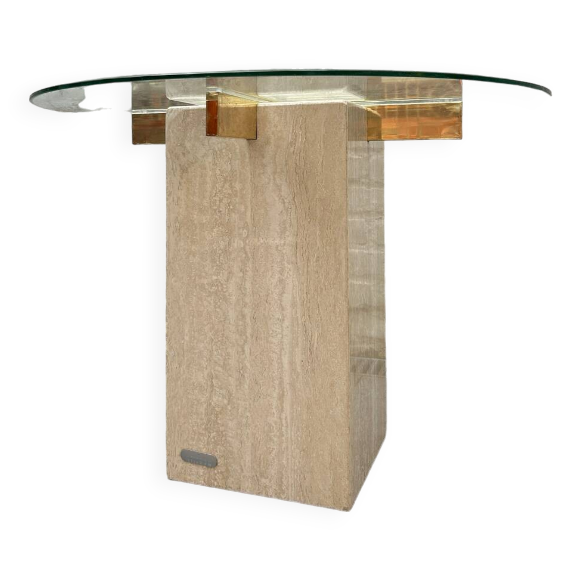 Artedi travertine coffee table 1970