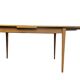 Blonde wooden table with extensions, vintage 1960s.