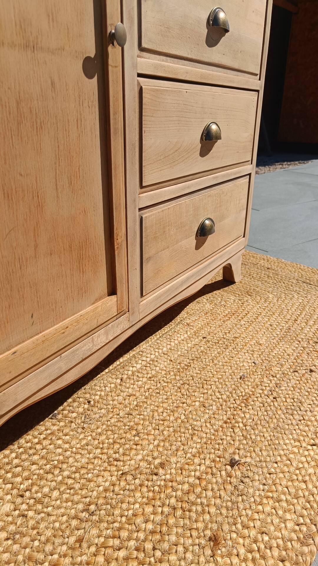 Handcrafted asymmetrical wooden furniture