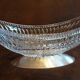 Oval cup on crystal stand