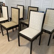 6 chairs Pierre Vandel, Paris, 1970s