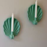 Paire d'appliques suédoises en céramique du milieu du siècle par Eva Jancke Björk