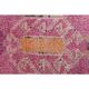 1970s Turkish Hand-Knotted Wool Cotton Pink Runner 87x294