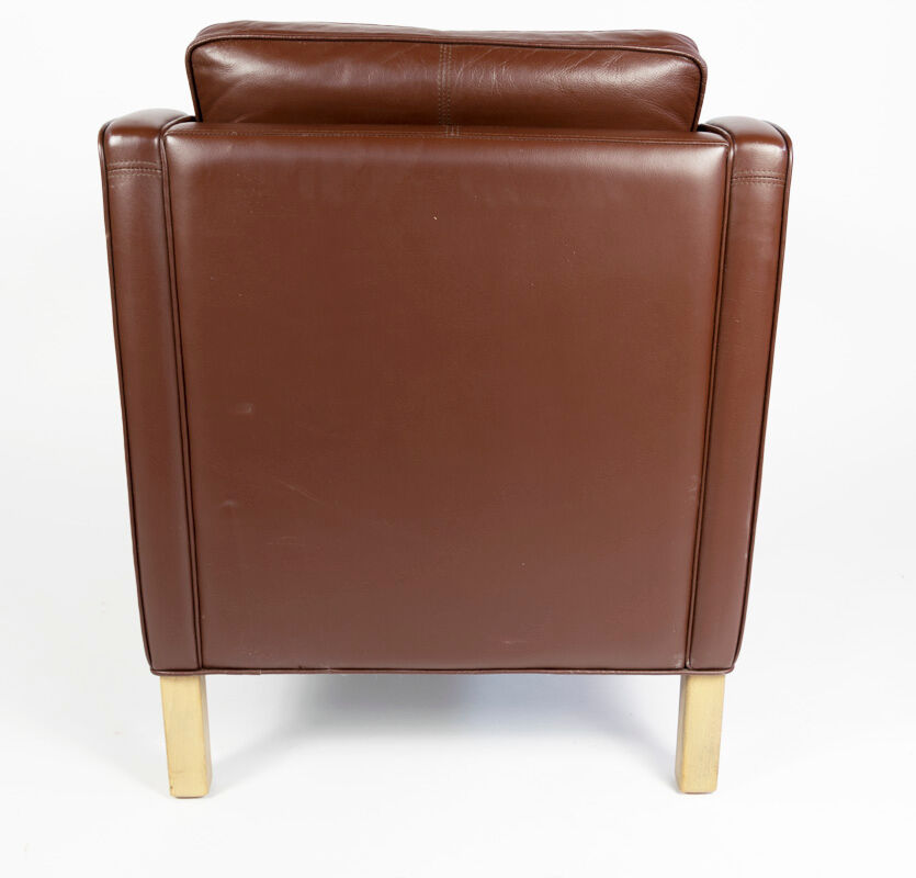 Dark brown Danish armchair, Denmark, 1960s