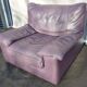 Steiner Ikeda leather purple armchair design Yves Christin 1979