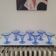 Wavy Sapphire Blue Bowls La Rochère Vintage 80s