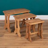 Retro Restored Ercol Chantry Nest Of Elm Tables