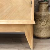1960s sideboard with beautiful chevron marquetry