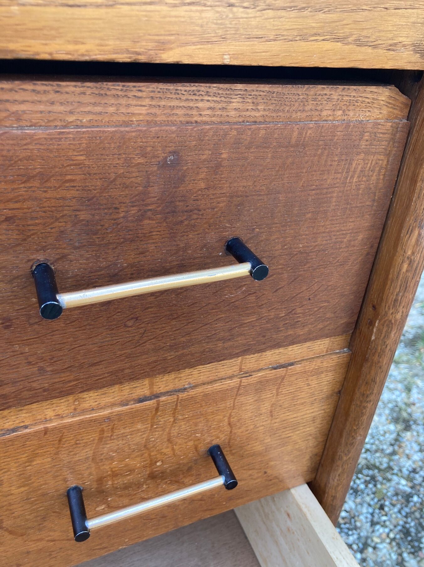 Vintage dresser compass feet