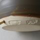 Ceramic lamp from the 60s, decoration flowers, Scandinavian, signed