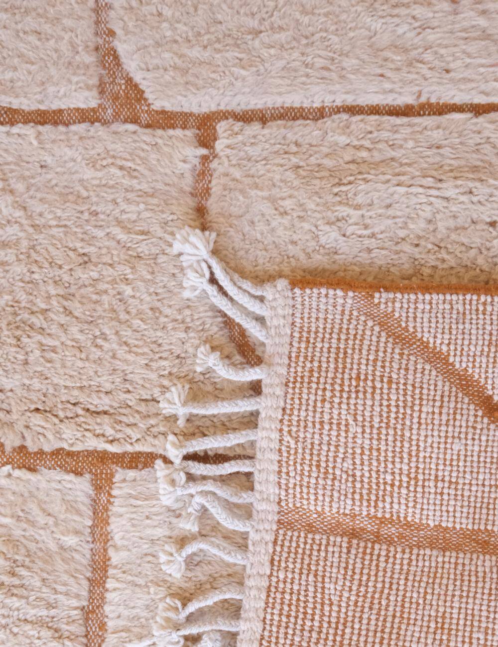 Contemporary Beige Rug - 298 x 253 cm