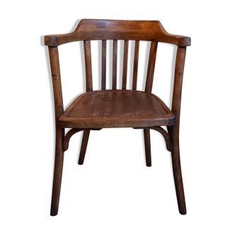 Curved wooden Office armchair