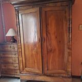 Louis Philippe wardrobe (1834) in walnut.