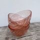 4 bols Rosaline en verre rose