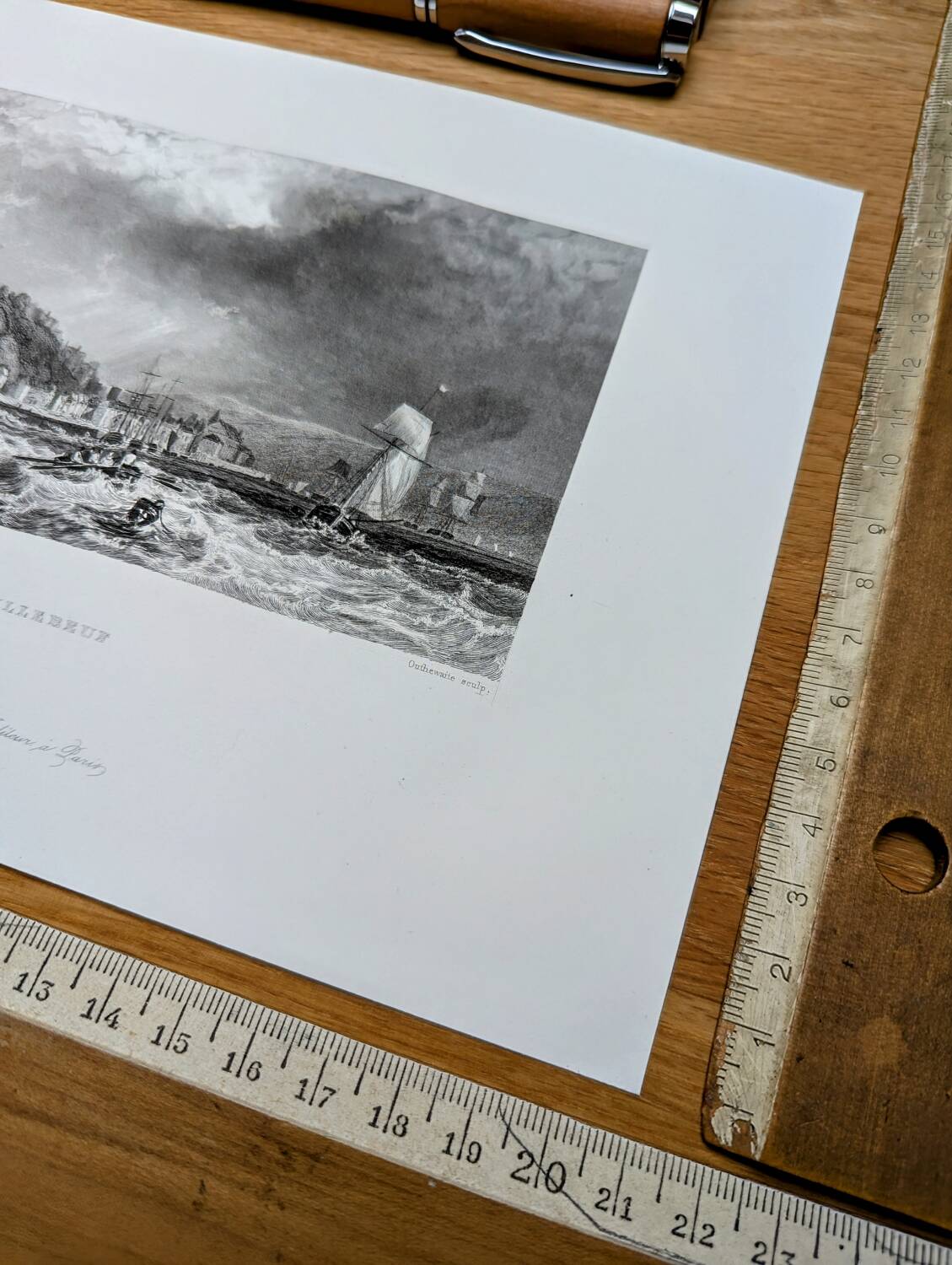 Printed in 1844, Quillebeuf-sur-Seine, Eure.
