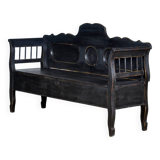 Banc ancien en pin, années 1900