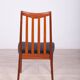 4 chaises de salle à manger en teck et cuir par Leslie Dandy pour G-Plan, années 1960