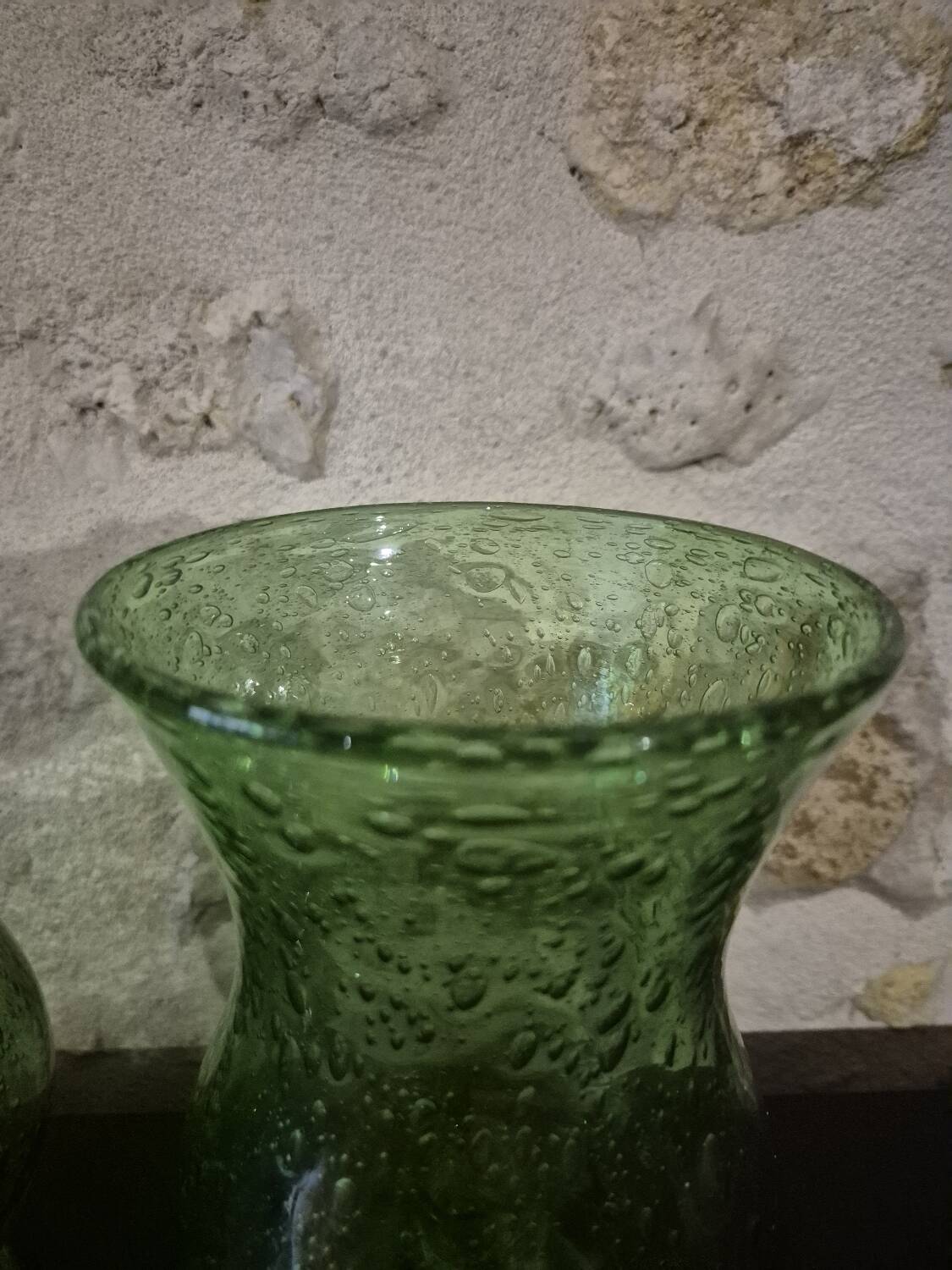 Glass candle holders