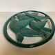 Zoomorphic enameled cast iron trivet