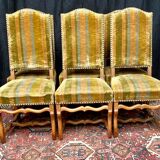 Set of 6 chairs Louis XIV
