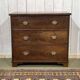 English commode with 3 drawers from the 19th century in mahogany.