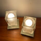 Pair of Ice Cube lamps from the 80s-90s.