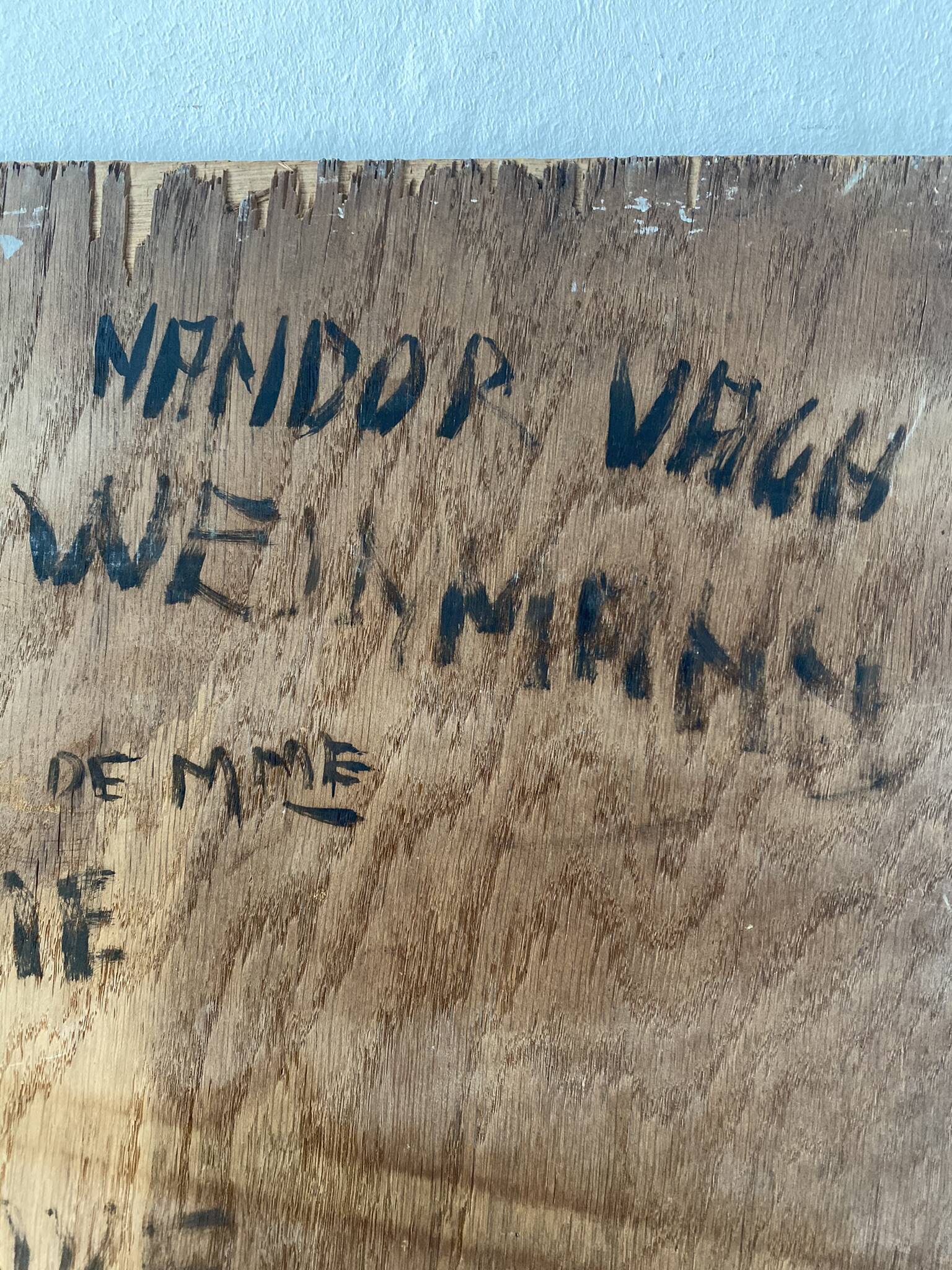 Signed portrait of a woman