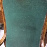 Pair of voltaire noyer armchair