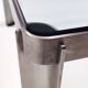 Osvaldo Borsani for Tecno, Steel and Thick Crystal Coffee Table Mod. T113