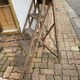 Vintage wooden stepladder