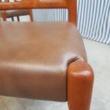 Ensemble de 6 chaises à manger danoise vintage