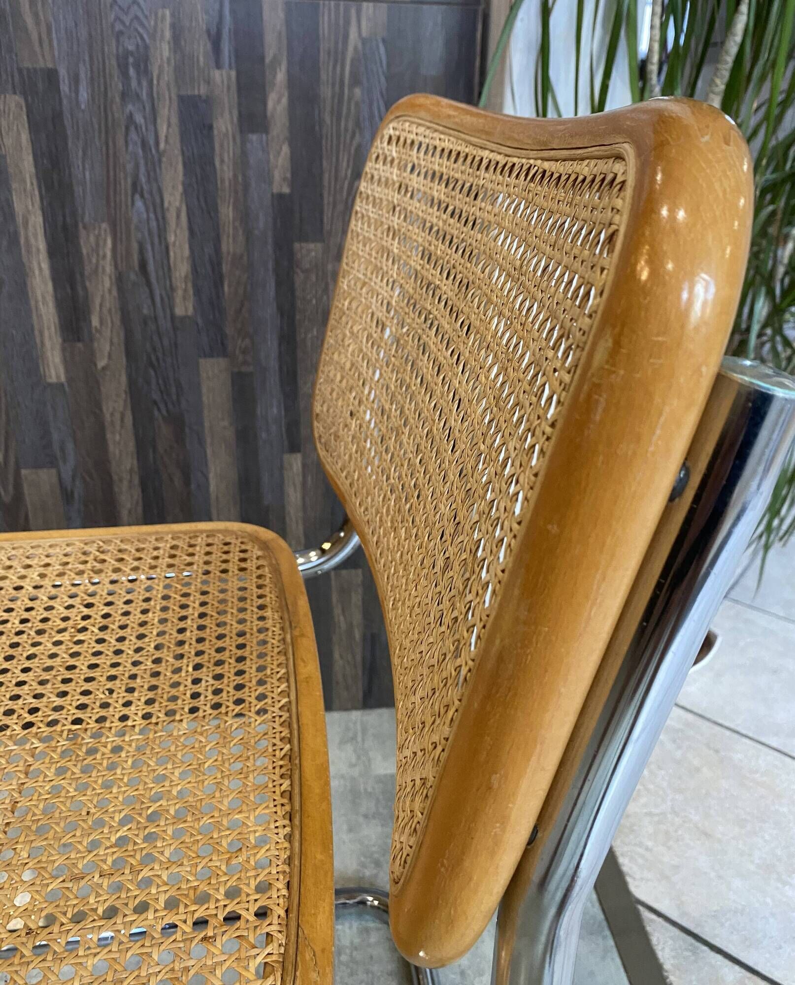 Chair without armrests Cesca B32 Marcel Breuer vintage 1980