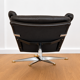 Vintage Danish mid-century Werner Langenfeld leather lounge chair 1970s