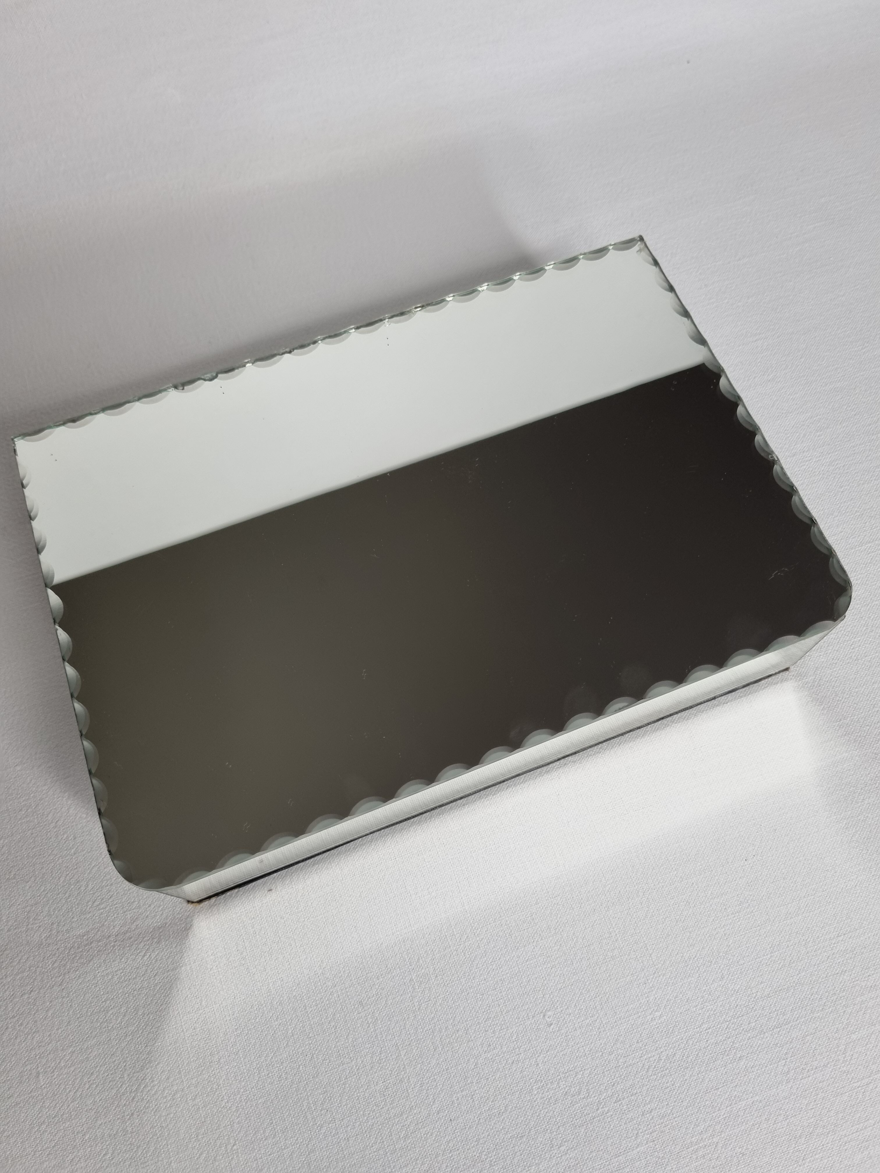 Boîte à bijoux miroir vintage