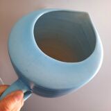 Carafe 80s en faïence bleue
