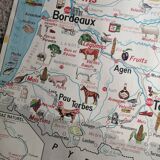 MDI Economic Map Poster - Pyrenees, Aquitaine Basin, Alps and Jura