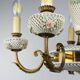 Capodimonte Art Nouveau Vintage Chandelier, 1930s