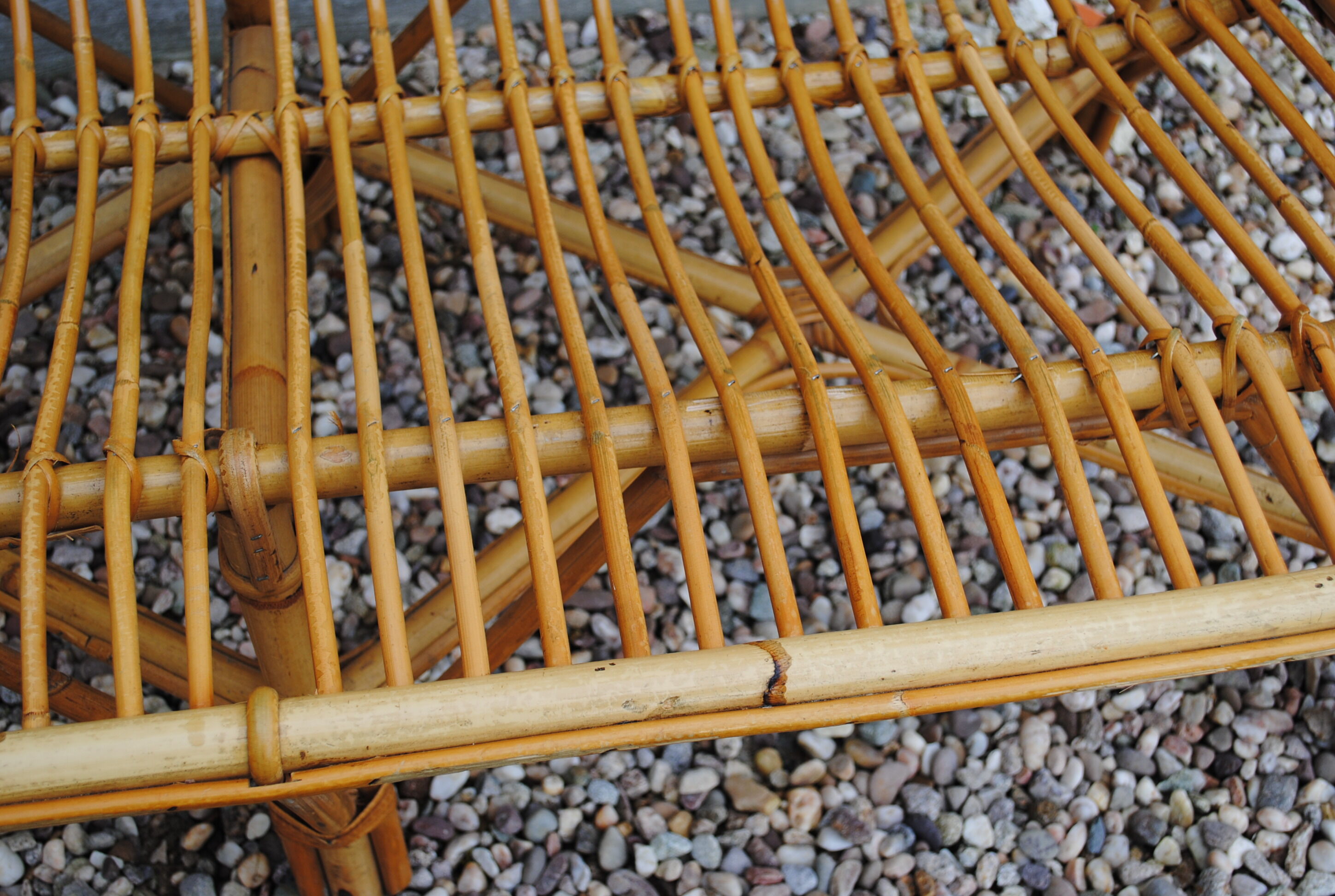 Seat rattan 60s vintage