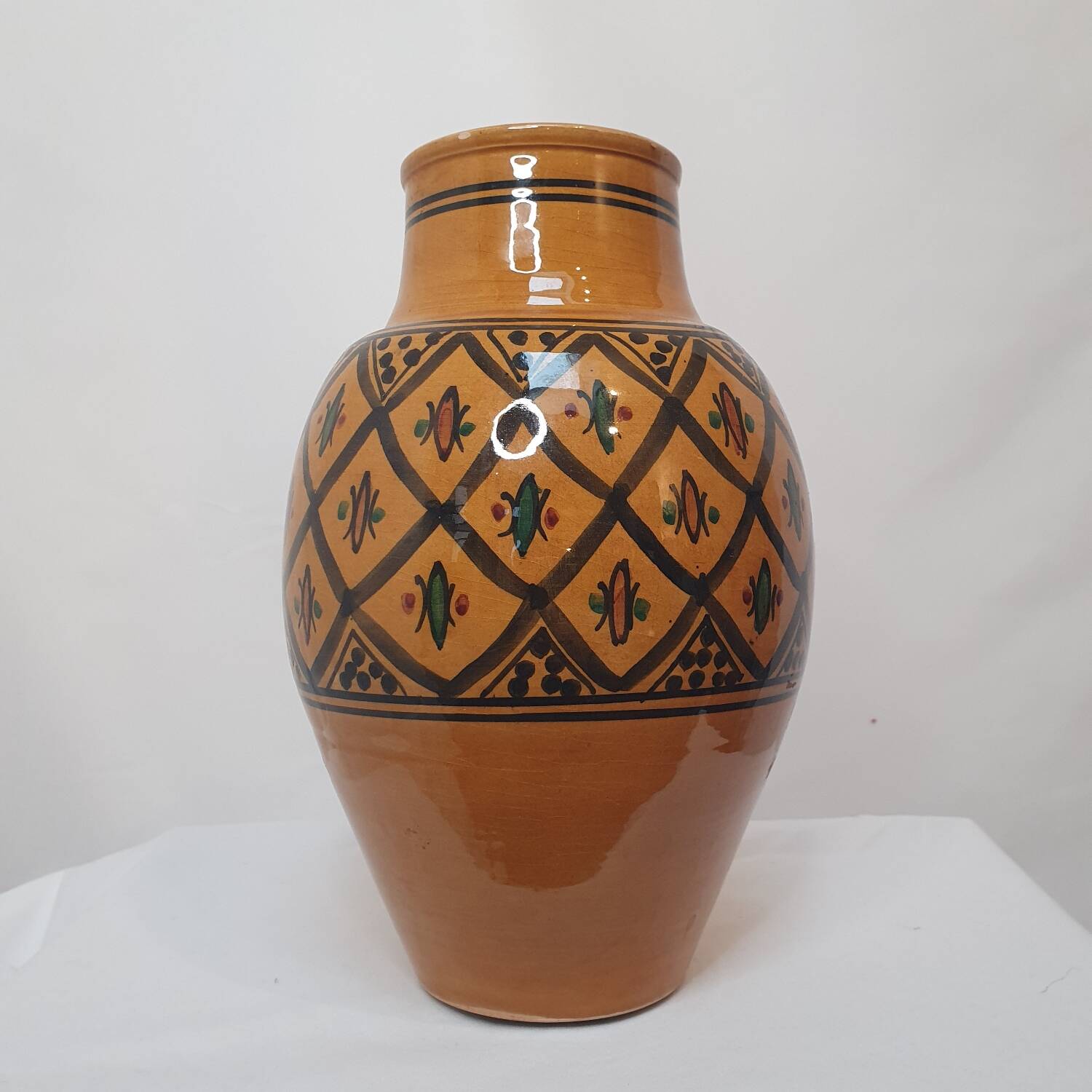 Moroccan terracotta vase