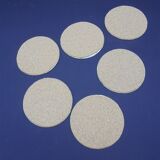Set of 6 mother-of-pearl coasters