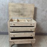 Small sanded chest of drawers